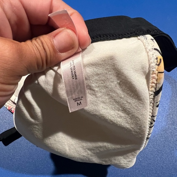 Victoria Secret Y2K Colorful Graphic Bikini Top Size Medium Beach Summer Girly - Picture 6 of 6